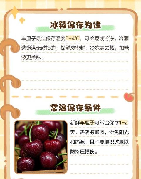 车厘子冬天常温能放多久
