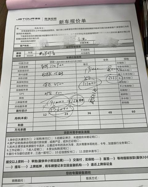 周口4s店汽车报价表