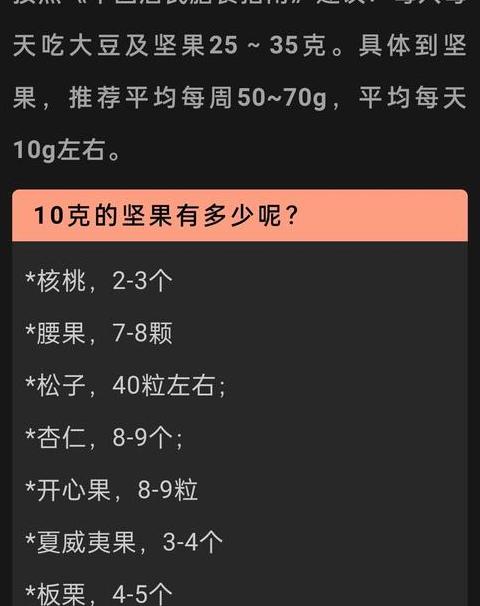 坚果一天吃多少粒最合适