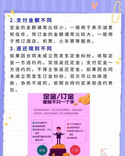 订金和定金哪个能退还