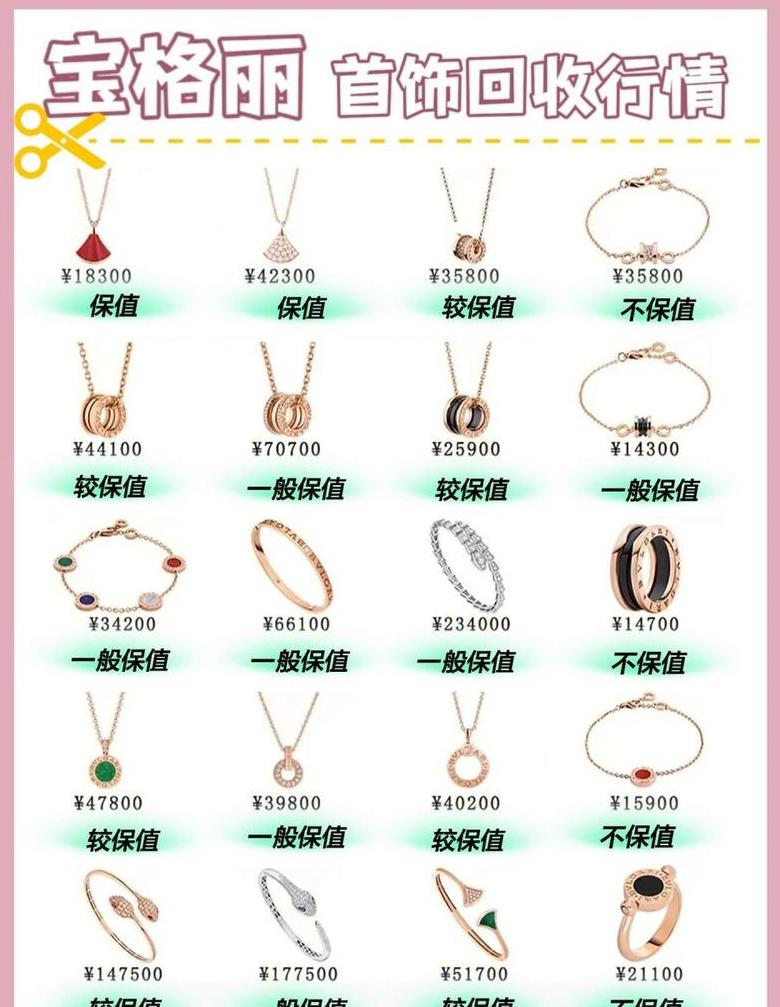 宝格丽项链回收价目表